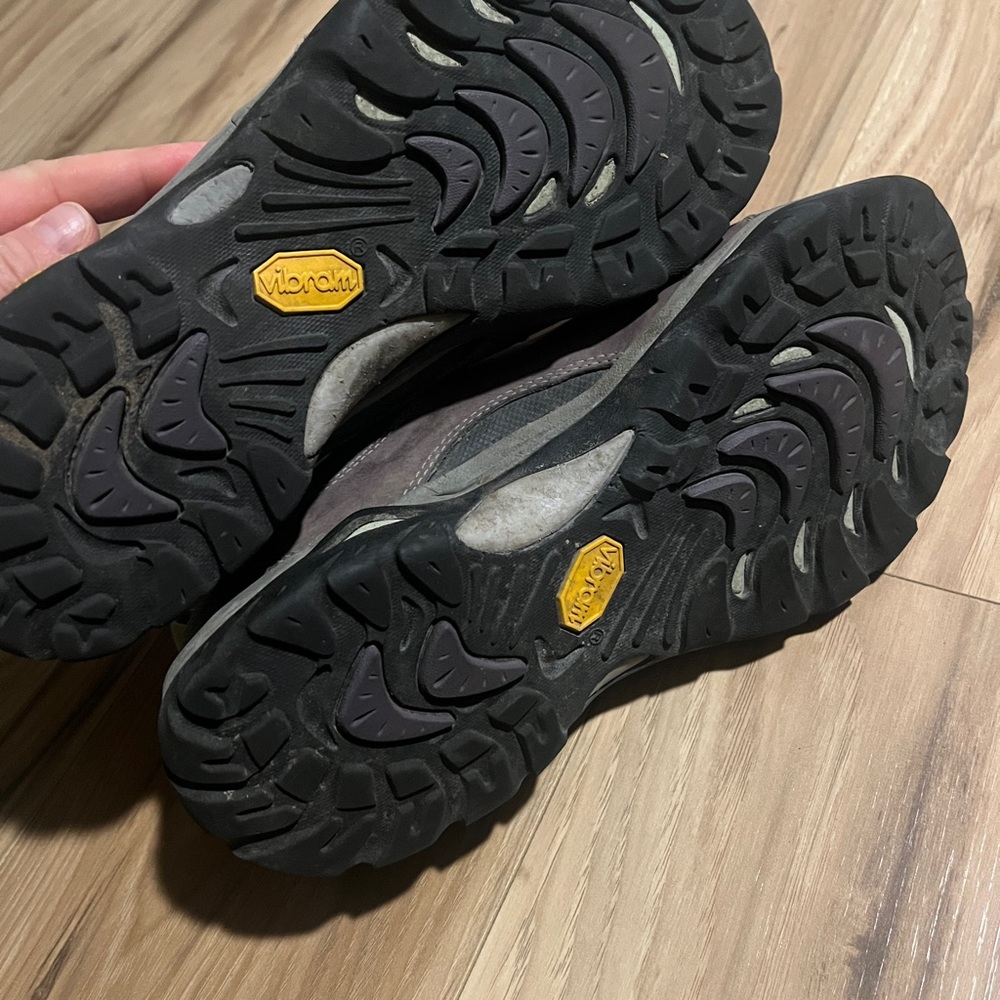 Ahnu Plum and Charcoal Trail Shoes - Picture 3 of 4